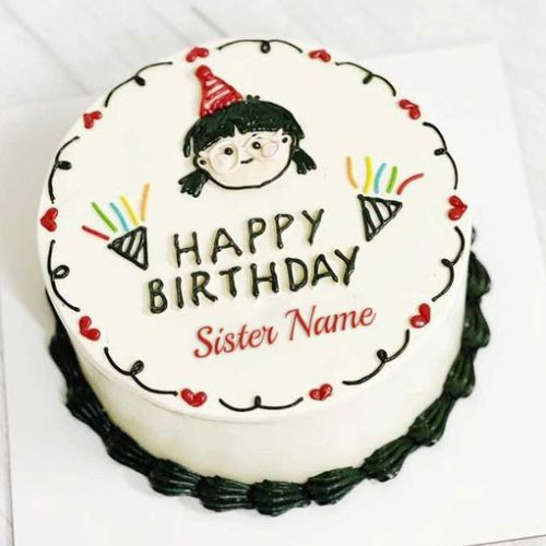 Cakes for Sister, send birthday cakes to sister, order cakes for sister online, send cakes for sister, Happy Birthday Cakes for sister, buy online fondant cakes for sister