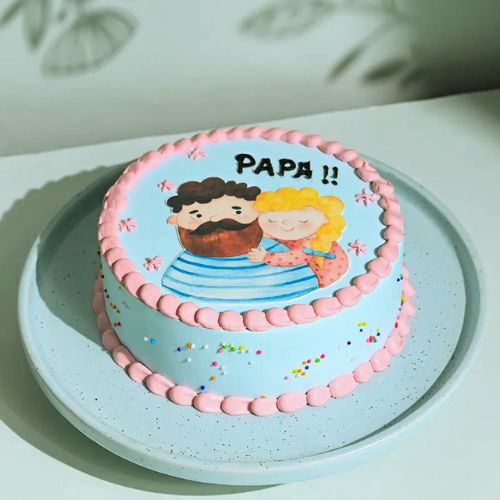 order cake for dad, send online cake for dad, order Father's Day cake, buy designer cakes for dad, order photo cakes for dad, Send Online Customized Cakes for dad
