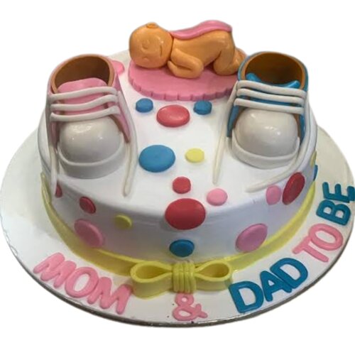 designer cakes for new born baby, order cakes for baby shower, fondant cakes order for baby shower.