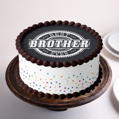 Cakes for Brother, buy online birthday cakes for brother, order designer cakes for brother, photo cakes for brother, order online minion cakes for brother