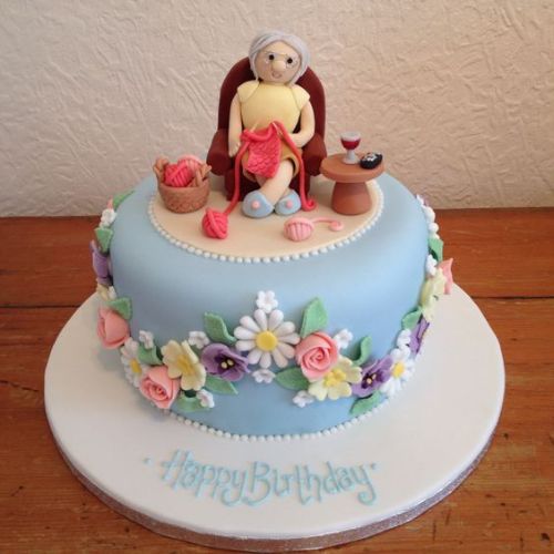 designer cakes for grand mother, cakes for grand mom