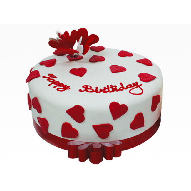 cake for her, fondant cake for her, mac makeupcake, order birthday cake for her.
