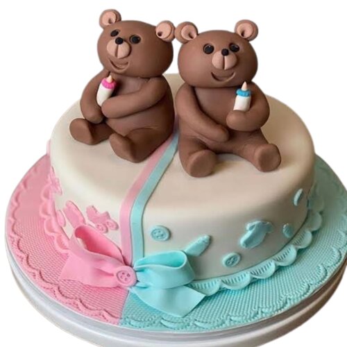 designer cakes for new born baby, order cakes for baby shower, fondant cakes order for baby shower.